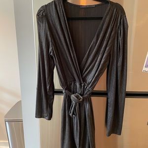 Fraiche by J metallic shimmer dress